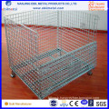 Foldable Steel Wire Mesh Containers for Warehouse